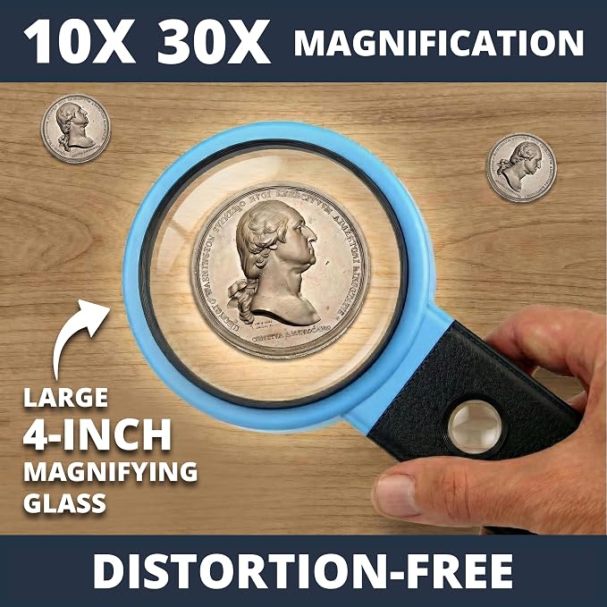 VisionAid 30X 10X Hands-Free Magnifying Glass - Image 2