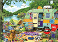 MINIWAN Puzzles for Adults 500 Pieces, Lakeside Camping Jigsaw Puzzle | by MINIWAN