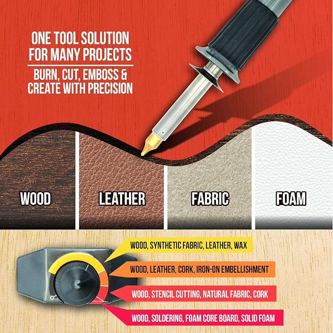 ArtSkills Wood Burning Tool Kit 16 Piece Adjustable Temp Wood Burning Pen | - Image 2