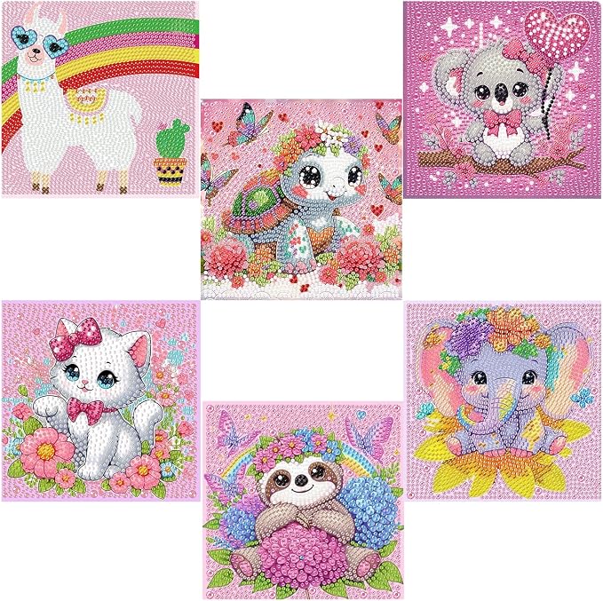 Acelii 6 Pack 5D Elephant Diamond Painting Kits by Acelii