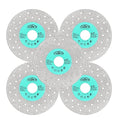 Rock Slab Grinding Disc - 4.5 inch Glass Cutter Disc (5pcs), Granite Cutting Blade, Diamond Grinder Wheel for Rock Slab, Stone, Tile, Marble, Granite, Glass Diamond Saw Blades