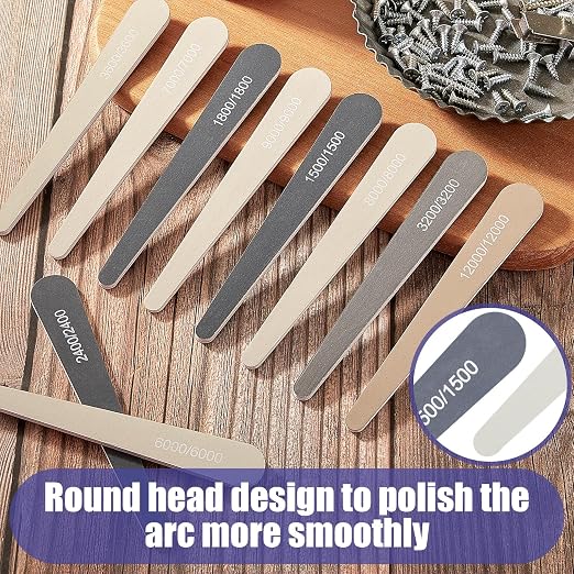 Honoson 20 Pcs Sanding Sticks for Plastic Models 3D Print Polishing Sticks - Image 5