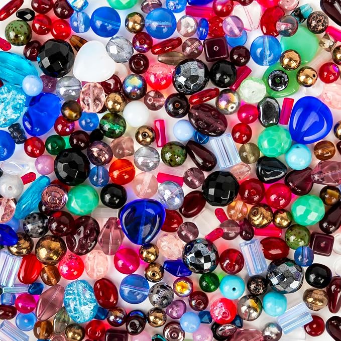 One Pound Assorted Glass Beads for Jewelry Making, DIY Lamp Work, Arts and - Image 7