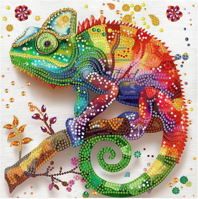 Gemozaic Lizard Diamond Art Kits by Gemozaic
