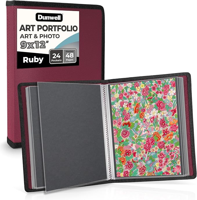 Dunwell Art Portfolio 9x12 Folder, Portfolio Binder by Dunwell