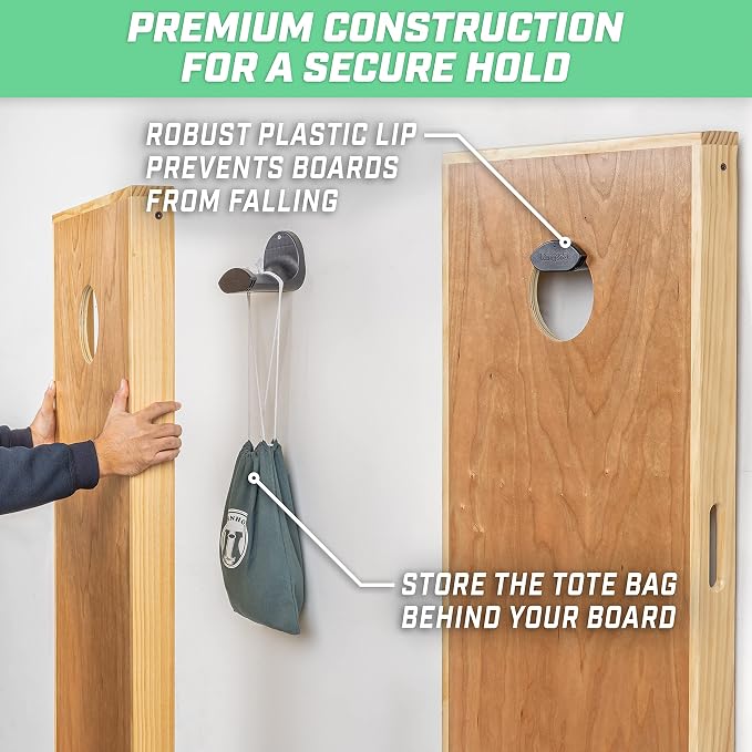 GoSports Wall Mounted Cornhole Board Hangers - Image 6