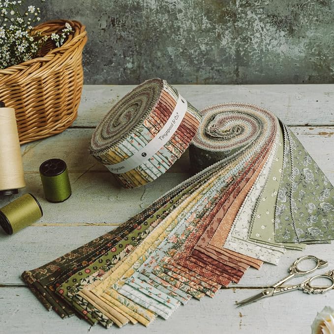 Tinyspool & Co.'s Twirlie Roll 40 Precut Quilting Fabric Strips - Image 8