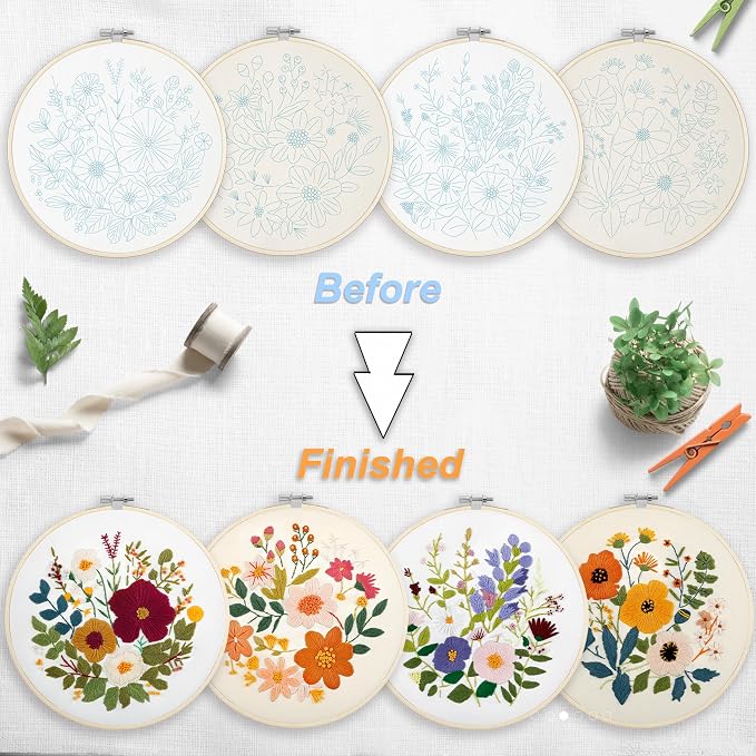 Bonroy Embroidery Kit for Beginners - Image 4