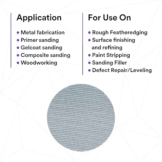 3M Xtract Net Disc 310W, 220+, 5 in, Die 500X, Pack of 50 Hook and Loop Sanding Discs, Virtually Dust-Free, Value Option for Metal, Wood, Composites, Stock Removal, and Fine Finishing