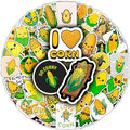 BulbaCraft Corn Stickers for Water Bottle and Laptop by BulbaCraft