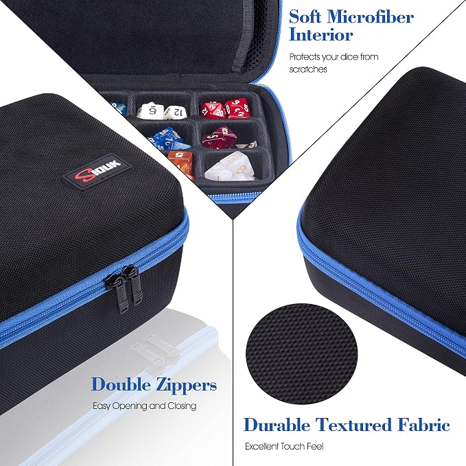 SIQUK Dice Storage Case Big Capacity Dice Box - Image 4