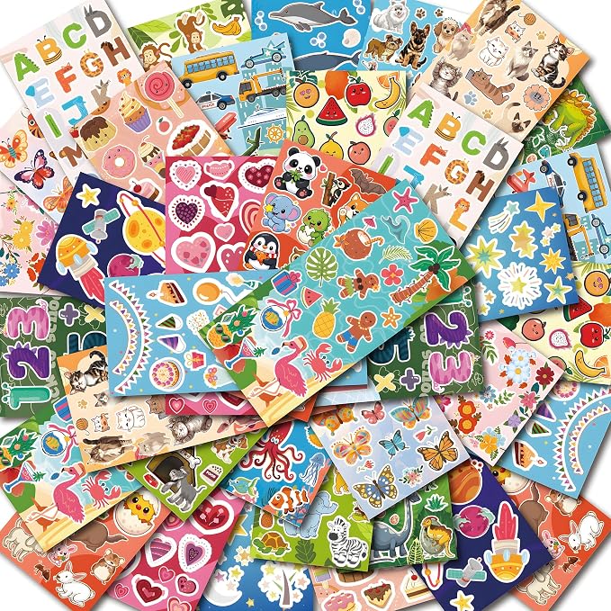 36 Sheets Stickers for Kids by OHOME