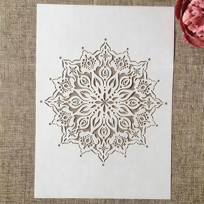 TIAMECH A4 Reusable Mandala Rangoli Stencil by TIAMECH