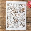 TIAMECH A4 Reusable Paisley Stencil by TIAMECH