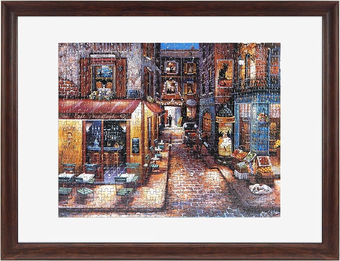 MCS 18x24 Puzzle Frame for Finished Puzzles, Walnut Woodgrain Vertical & by MCSIndustriesInc