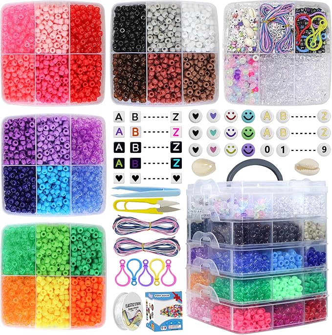 LIS HEGENSA Pony Beads Bulk, Kandi Beads - Image 2