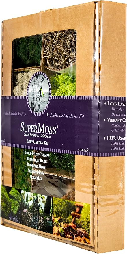 SuperMoss Fairy Garden Kit, Mixed Mosses, 4 oz. - Image 2