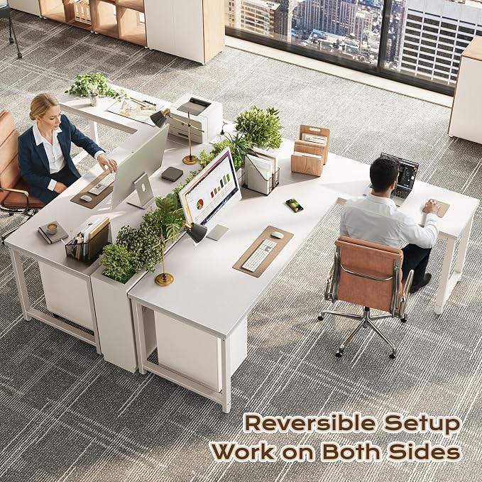 Huuger 63 Inch L Shaped Desk - Image 2