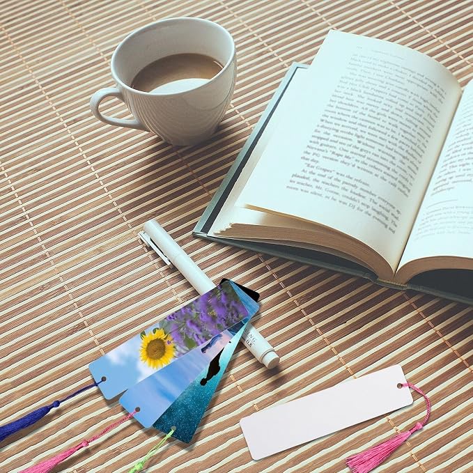 GEKIXUTP 120 Pcs Sublimation Bookmark Blank Heat Transfer Aluminum Metal - Image 6