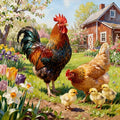 KYOQFVN Farm Counted Cross Stitch Kits by KYOQFVN