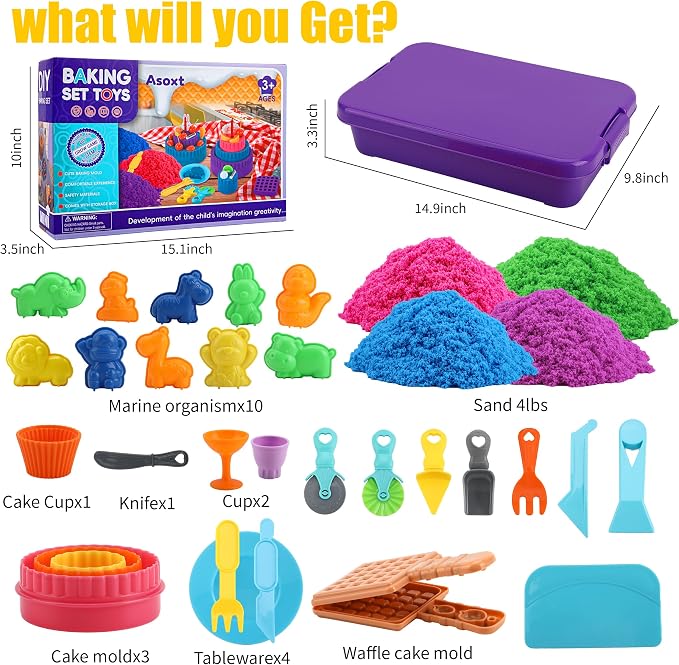Asoxt Sensory Bin for Boy Girl Kid Toy - Image 4