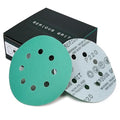 Sanding Discs 5 Inch 8 Hole 220 Grit - Heavy-Duty Hook & Loop Wet Dry Film Sandpaper Discs - Very Fine Sand Paper for Random Orbital Sanders - Wood, Automotive, Metal, etc - 50 Pack Box