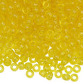 1000Pcs Pony Beads Bracelet 9mm Yellow Glitter Plastic Barrel Pony Beads by Auvoua