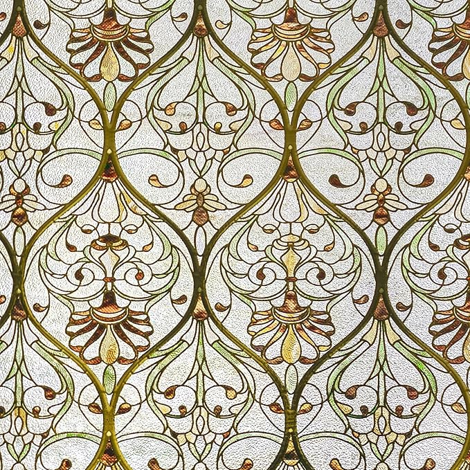 3D Stained Glass Window Film, Decorative Window Privacy Film - Image 2