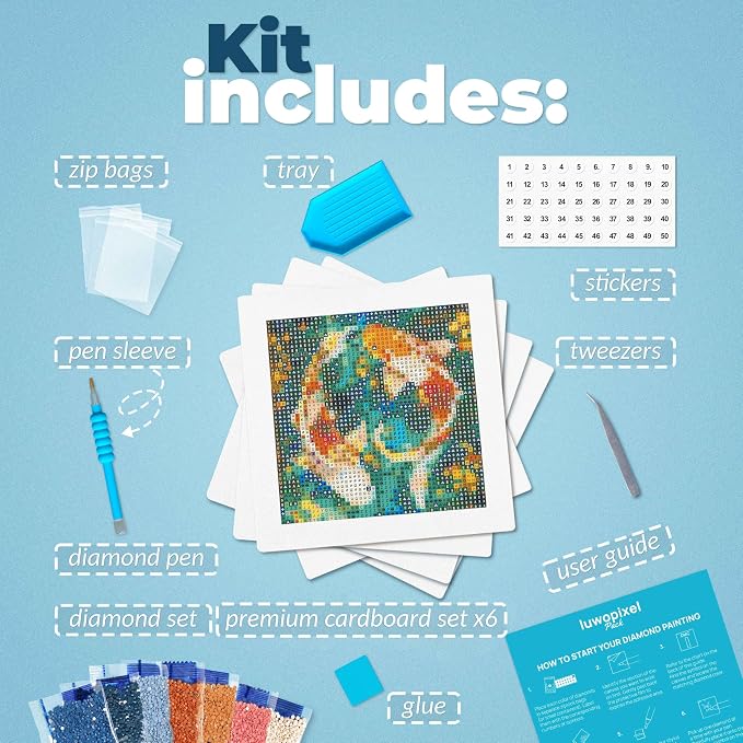 LuwoArte 12 Pack Diamond Painting Kits - Image 2