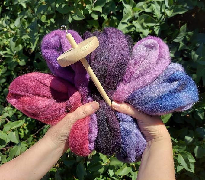 Wool Roving Hand Dyed. Super Soft BFL Combed Top Pre-Drafted - Image 9