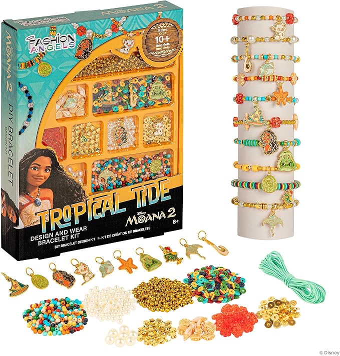 Fashion Angels Disney Moana 2 Tropical Tide Jewelry Design Kit | Includes by FashionAngels