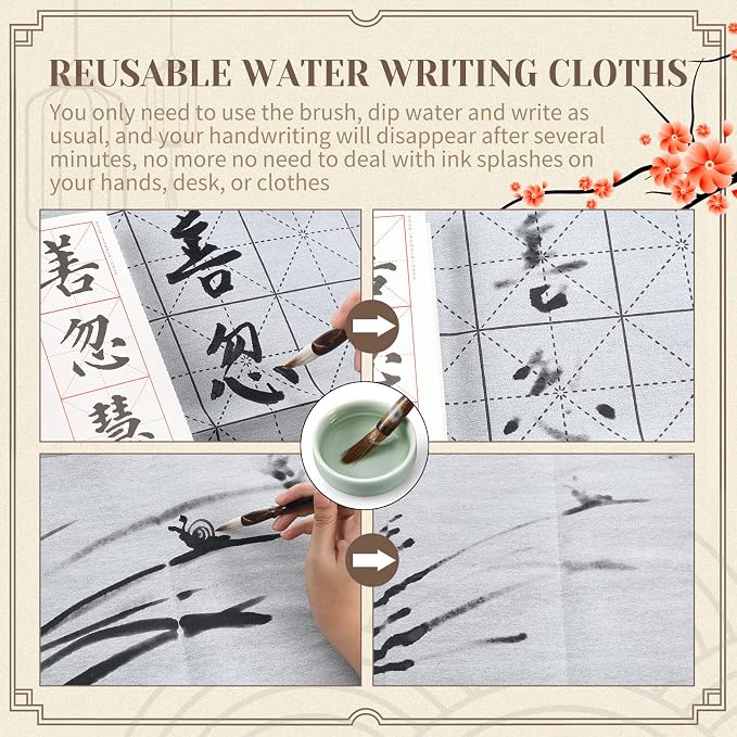 14 Pieces Chinese Calligraphy Brushes Gift Set Painting Brushes Watercolor - Image 5