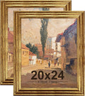 KTKDE 20x24 Picture Frame Set of 2, Ornate Vintage Poster Frames- 20 x 24 by KTKDE
