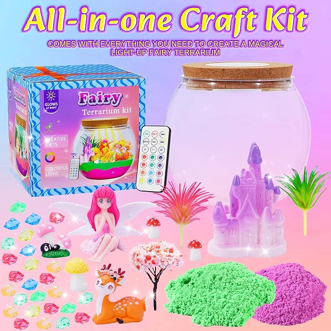 Gifmore Fairy Light Up Terrarium Kit - Image 2