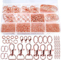Teenitor 524PCS Key Chain Making Kit, Keychain Making Supplies Rose Gold by PERFECTYOURBEAUTY