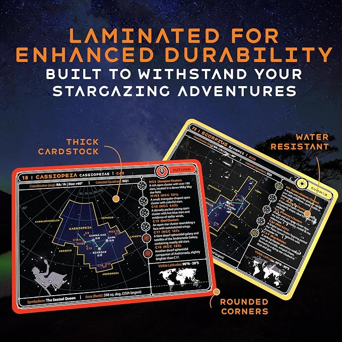 Stargazing Cards – Constellations | 88 Flashcards - Image 5