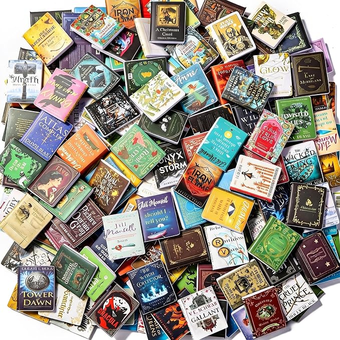 DIYDEC 200pcs Mini Books Miniatures Dollhouse Books by DIYDEC
