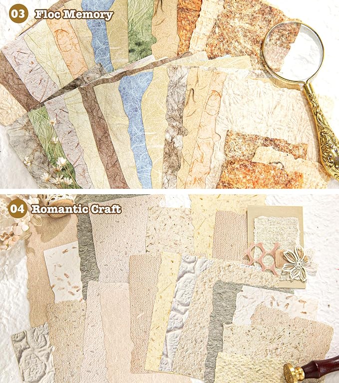 168Pcs Textured Scrapbook Paper Kit - Image 6