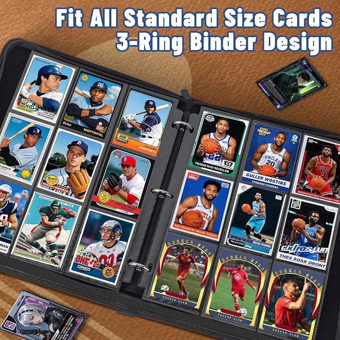 7200 Pockets Trading Card Binder Sleeves, Baseball Card Sleeves Fit - Image 5