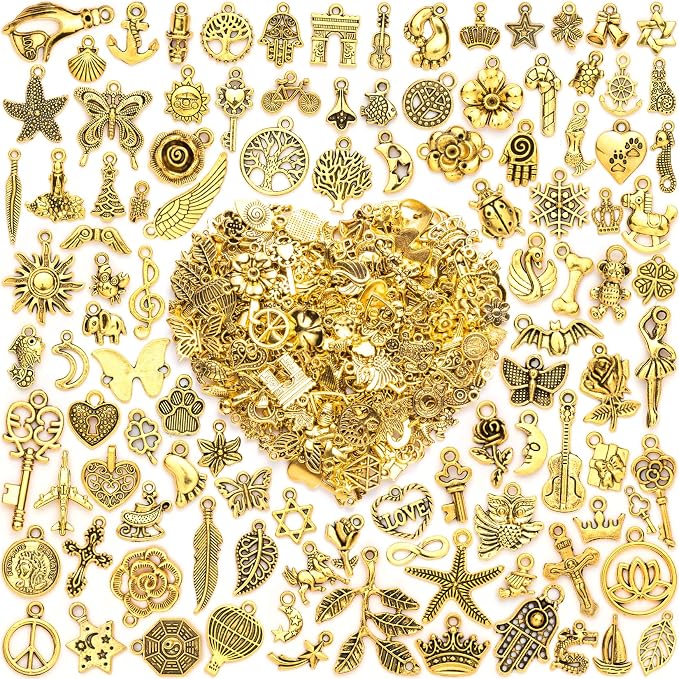 460 Pcs Charms for Jewelry Making, Wholesale Jewelry Making Charms Bulk by CRWEETY