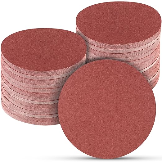 100 PCS 6 Inch Sanding Discs 320 Grit, 6 Hole Hook and Loop Sandpaper, Round Orbital Sand Paper Discs for Sander