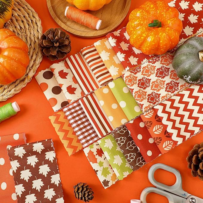 Hosuly 40 Pcs Fall Jelly Fabric - Image 4