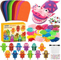WATINC 12 Pcs Hand Puppet Making Kit, Art Craft Felt Sock Puppet Toys, Creative by WATINC