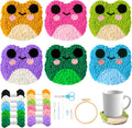 WATINC Frog Punch Needle Coaster Kit by WATINC
