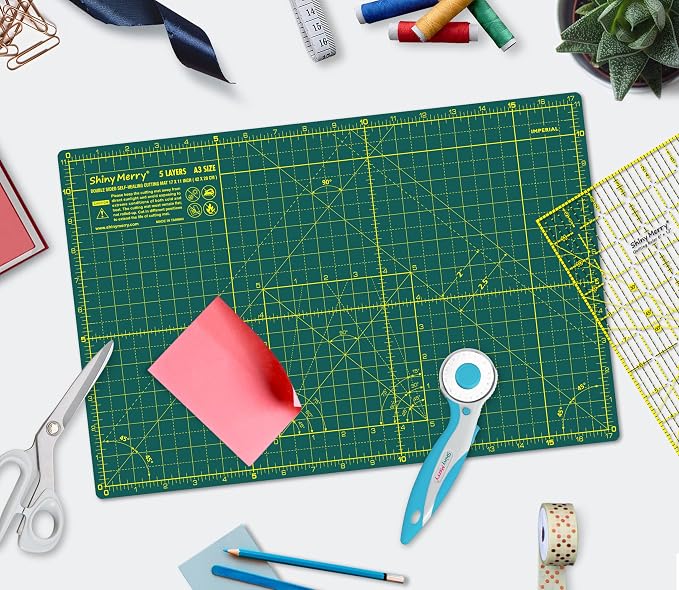 Self Healing Cutting Mat A3 12"x 18" Double Sided Green Mat - Image 2