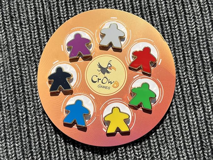 CrowD Games | Meeple Enamel Pins | 7 Set | Lapel Pins - Image 2
