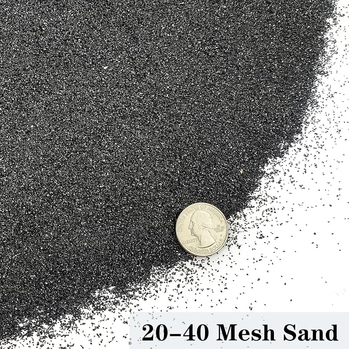 YISZM Aquarium Sand, 5lbs Black Fish Tank Sand, Aquarium Gravel Substrate - Image 3