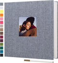 potricher 13.2x12.8 Inch Self Adhesive Photo Album Linen Cover 80 Pages Sticky by potricher