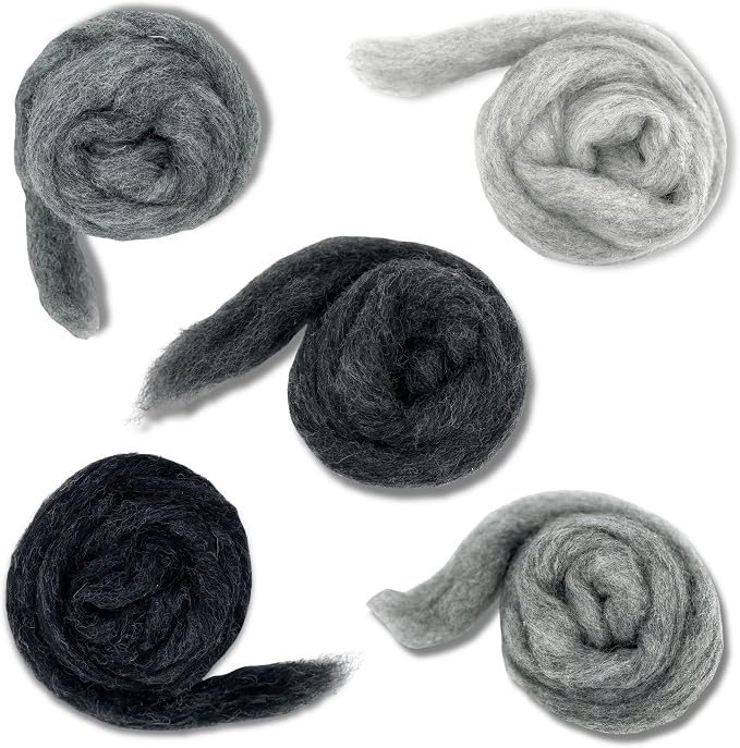 Corriedale Carded Sliver Wool Roving Variety Bundle | Best Core Wool - Image 3