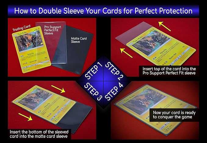 Pro Support 400 Premium Ultra Clear Standard Size Card Sleeves. Perfect - Image 2